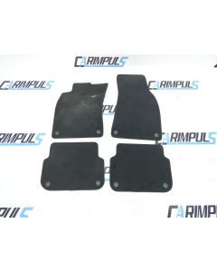 Audi A6 4F Fußmatten schwarz SET hinten vorne Velours Innenraumteppich Orig. LH