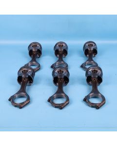 Audi A6 4F C6 3.0 TDI SET Kolben 059107065BJ Pleuelstange ASB BMK BNG Orig. MS