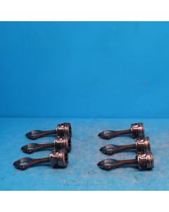 Audi A6 4F C6 3.0 TDI SET Kolben 059107065BJ Pleuelstange ASB BMK BNG Orig. PO