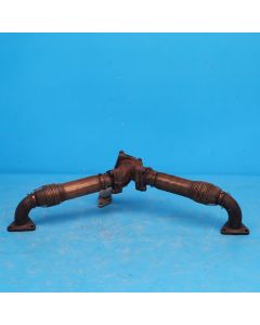 Audi A6 4F C6 3.0 TDI Rohrkrümmer Turbolader 059131799H Abgaskrümmer Original PB