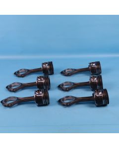 Audi A6 4F C6 3.0 TDI SET Kolben 059107065BJ Pleuelstange ASB BMK BNG Orig. OH