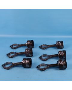 Audi A6 4F C6 3.0 TDI SET Kolben 059107065BJ Pleuelstange ASB BMK BNG Orig. OB