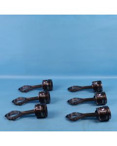 Audi A6 4F C6 3.0 TDI SET Kolben 059107065BJ Pleuelstange ASB BMK BNG Orig. MZ