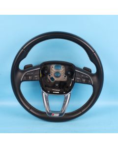 Audi SQ7 4M Multifunktionslenkrad 4M0419091F Leder 3-Speichen Schaltwippen Orig.