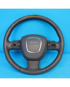 Audi A6 4F C6 Lenkrad 3 Speichen 4F0419091AQ 4F0880201BA Schaltwippen GRAU OH