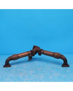 Audi A6 4F C6 3.0 TDI Rohrkrümmer Turbolader 059131799H Abgaskrümmer Original PF