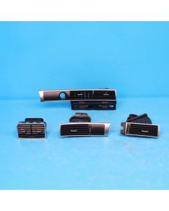 Audi A6 4F C6 Luftdüsen Komplettsatz 4F1820951F Luftströmer SCHWARZ Original OO