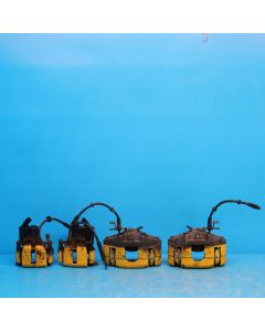 Audi A6 4F C6 SET Bremssattel vorne hinten 347mm 330mm 8E0615124B GELB Original