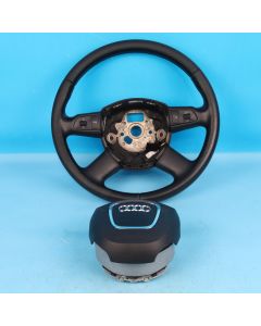 Audi A6 4F C6 Multifunktionslenkrad 4F0419091DB Lederlenkrad SCHWARZ Original OS