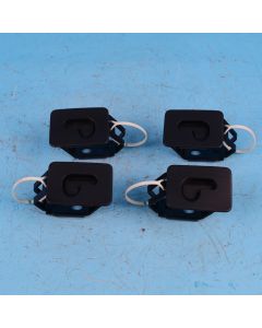 Audi A6 4F C6 Avant Halteösen SET links rechts 4F9861736B Dachhimmel SCHWARZ PB