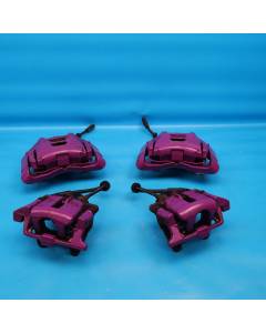 Audi A6 4F C6 SET Bremssattel vorne hinten 302mm 321mm Stellmotor LILA Original